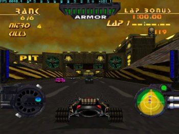 [PS] Rock 'n Roll Racing II: Red Asphalt [1997, Rus, Vehicular combat racing]