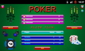 Poker / Покер - 1.0S (2016) [Карточная игра, 800x480 или лучший, RUS + ENG]